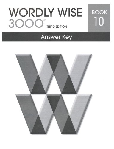 Cover of Wordly Wise 3000 3rd Edition Answer Key Book 10 (Homeschool Edition)