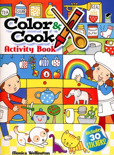 Cover of Color & Cook Activity Book with 50 Stickers!