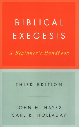 Cover of Biblical Exegesis: A Beginner's Handbook, Third Edition
