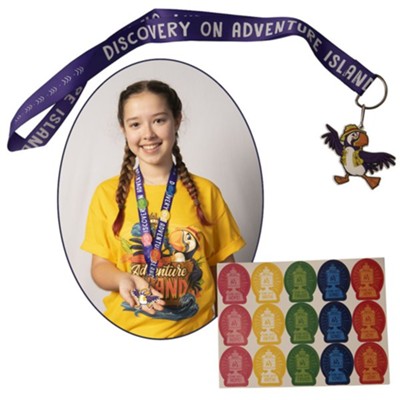Cover of Discovery on Adventure Island: Scripture Treasure Lanyard, pack of 12