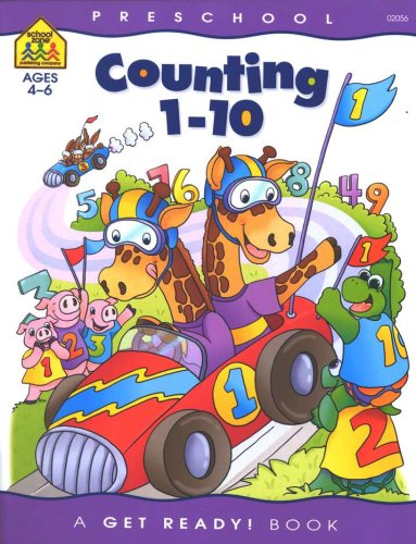 Cover of Number Skills-Counting 1 to 10, Preschool Get Ready Workbooks