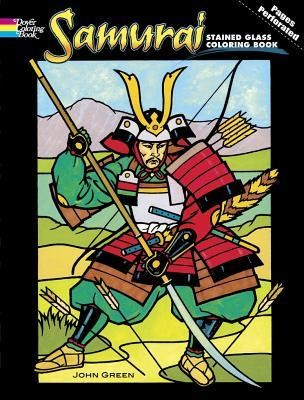 Cover of Samurai Stained Glass Coloring Book
