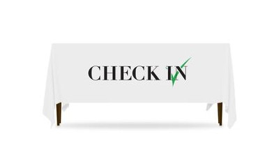 Cover of Icon Check In Table Throw, 128 inches x 58 inches