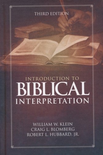 Cover of Introduction to Biblical Interpretation: 3rd Edition / Special edition