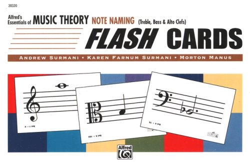 Cover of Essentials of Music Theory, Note Naming Flash Cards
