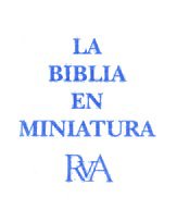 Cover of La Biblia en Miniatura RVA Azul (The Miniature Bible RVA Blue)