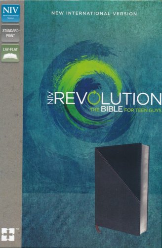 Cover of NIV, Revolution Bible: The Bible for Teen Guys, Imitation Leather, Gray and Navy