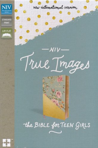 Cover of NIV, True Images Bible: The Bible for Teen Girls, Imitation Leather, Blue and Gold