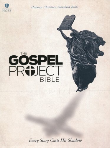 Cover of HCSB Gospel Project Bible, Black Cross Design LeatherTouch