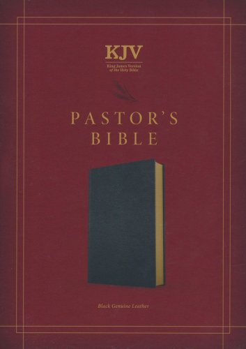 Cover of KJV Pastor's Bible--genuine leather, black