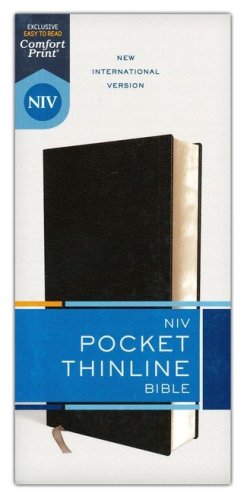 Cover of NIV Pocket Thinline Bible, Comfort Print--bonded leather, black