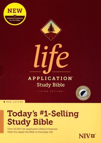Cover of NIV Life Application Study Bible, Third Edition--hardcover, indexed (red letter)