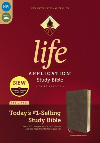 Cover of NIV Life Application Study Bible, Third Edition--bonded leather, brown