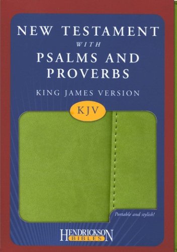 Cover of KJV New Testament With Psalms And Proverbs Green, Magnetic Flap
