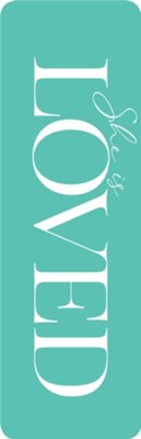 Cover of She Is Loved - Faux Leather Bookmark
