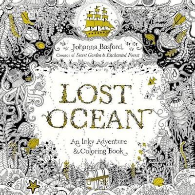 Cover of Lost Ocean: An Inky Adventure and Coloring Book