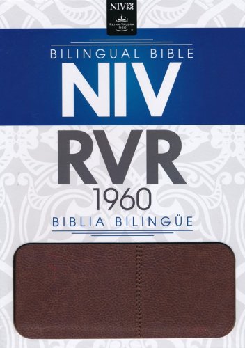 Cover of Biblia Bilingue NIV/RVR 1960, Piel Ital. Dos Tonos, Marron (Bilingual Bible, Ital. Duo-Tone Leather, Brown)
