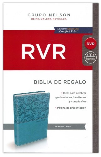 Cover of Reina Valera Revisada Biblia de Premio y Regalo, Leathersoft Aqua (RVR Gift & Award Bible, Aqua)