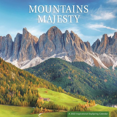 Cover of 2022 Wall Calendar, Mountains Majesty
