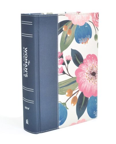 Cover of NIV The Woman's Study Bible, Cloth over Board, Blue Floral, Full-Color