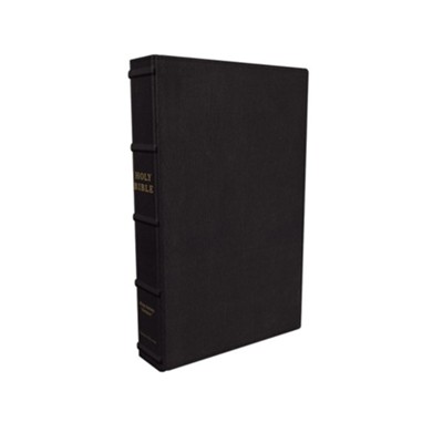 Cover of KJV Large-Print Verse-by-Verse Reference Bible, Maclaren Series, Comfort Print--premium goatskin leather, black