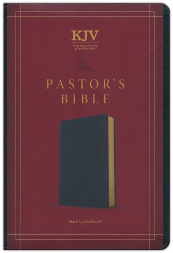 Cover of KJV Pastor's Bible--soft leather-look, black