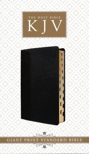 Cover of KJV Giant Print Lux-Leather 2-Tone Black, Thumb Indexed