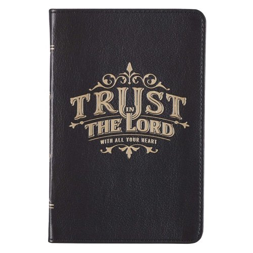 Cover of Trust in the Lord Handy Journal, Genuine Leather, Dark Brown