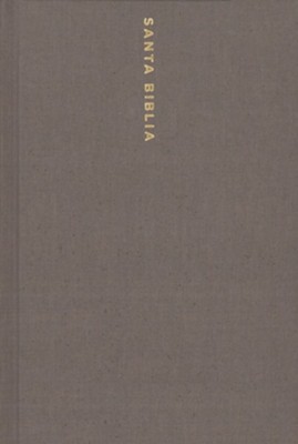 Cover of NBLA Santa Biblia, Una Columna con Referencias, Letra Grande, Tapa Dura/Tela, Gris, Edicion Letra Roja (NBLA Single-Column Reference Bible--hardcover, gray)