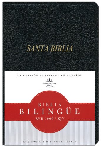 Cover of Biblia Bilingüe RVR 1960-KJV, Piel Imit. Negro Ind.