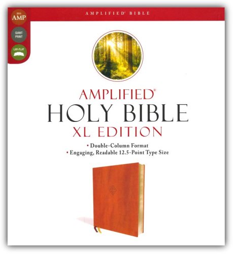 Cover of Amplified Holy Bible, XL Edition--soft leather-look, brown