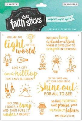 Cover of Faith that Sticks: Stickers Matthew 5:14-16