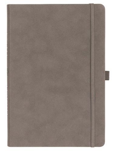 Cover of Faux Leather Undated Baxter Planner, Grey