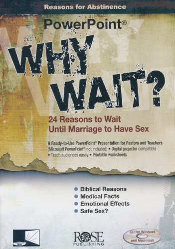 Cover of Why Wait? 24 Reasons for Abstinence Before Marriage: PowerPoint CD-ROM