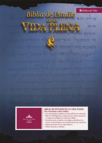 Cover of Biblia de Estudio de la Vida Plena RVR 1960, Piel Especial Negra (RVR 1960 Full Life Study Bible, Bonded Leather Black)