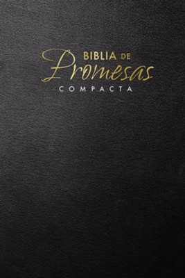 Cover of Biblia de Promesas Compacta RVR 1960, rústica, negra (RVR 1960 Compact Promises Bible, Softcover, Black)