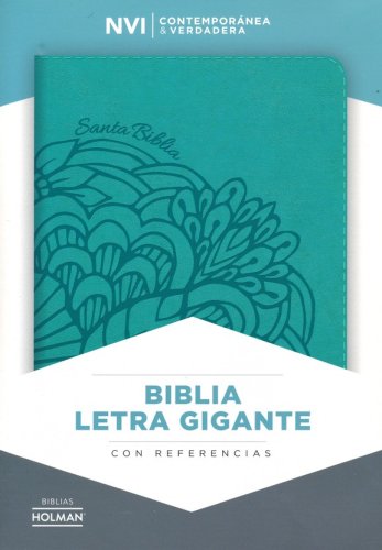 Cover of Biblia NVI Letra Gigante, Piel Simil Aqua, Indice (NVI Giant Print Bible, Aqua Imit. Leather, Index)