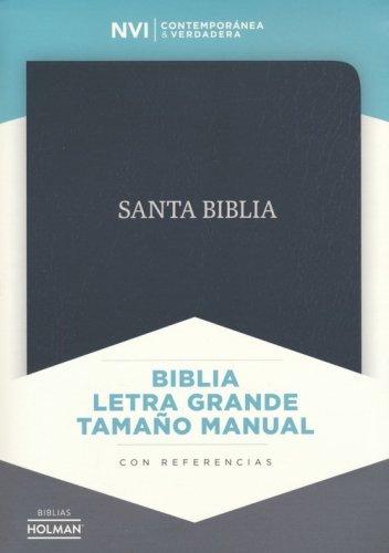 Cover of Biblia NVI Letra Grande Tam. Manual, Piel Fab. Negro (NVI Large Print Handy-Size Bible, Black Bonded Leather)
