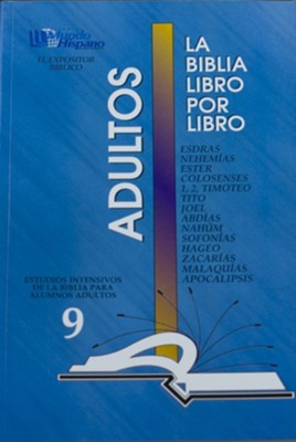 Cover of La Biblia libro por libro Adultos: Esdras, Nehemias, Ester, Colosenses, 1 y 2 Timoteo, Tito, Joel, Abdias, Nahum, Sofonias, Hageo, Zacarias, Malaquias y Apocalipsis
