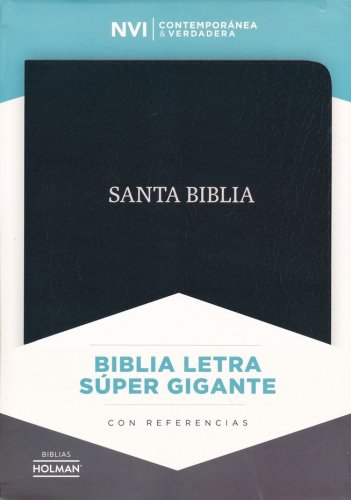 Cover of Biblia NVI Letra Super Gigante, Piel Fab. Negro (NVI Super Giant Print Bible, Bon. Leather, Black)