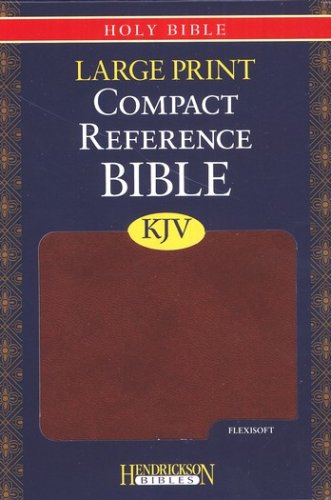 Cover of KJV Compact Large Print Reference Bible, Flexisoft Espresso