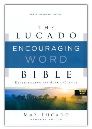 Cover of NIV Lucado Encouraging Word Bible, Comfort Print, Leathersoft, Brown, Indexed