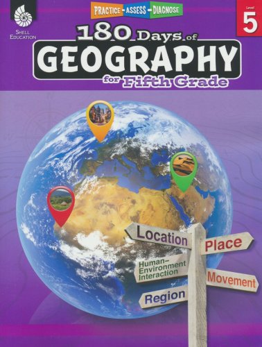 Cover of 180 Days of Geography for Fifth Grade