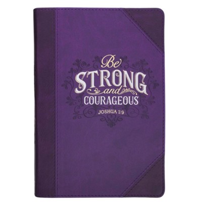 Cover of Be Strong and Courageous Classic Journal, Purple