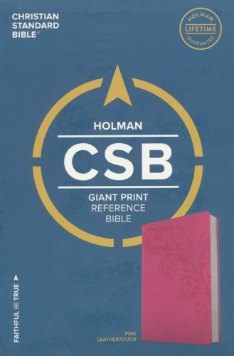 Cover of CSB Giant Print Reference Bible, Pink LeatherTouch