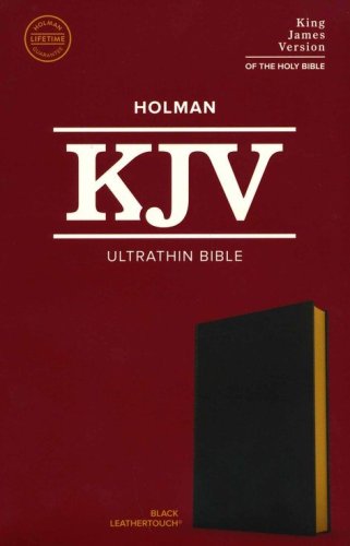 Cover of KJV Ultrathin Bible--soft leather-look, black