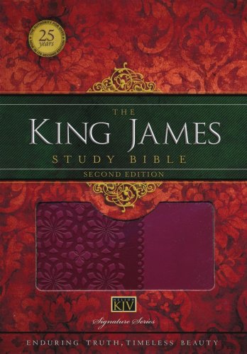 Cover of King James Study Bible, Second Edition, Leathersoft, Cranberry