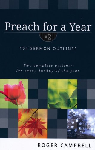 Cover of Preach for a Year #2: 104 Sermon Outlines
