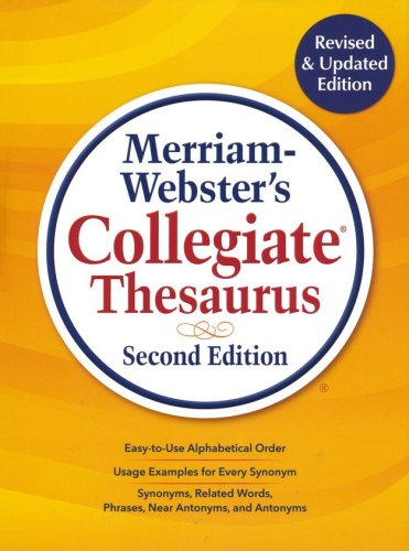 Cover of Merriam-Webster's Collegiate Thesaurus, Second Edition