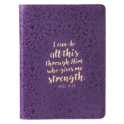 Cover of I Can Do All This Through Him Journal, Lux Leather